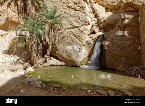 Long Exposure Of The Chebika Oasis In Tunisia Travel Destination