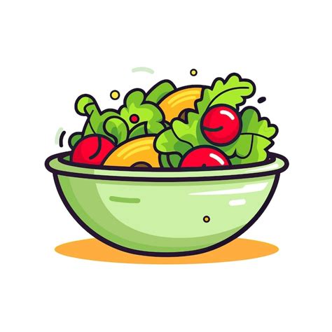 Premium Vector Vector Of A Vibrant And Healthy Bowl Filled With A