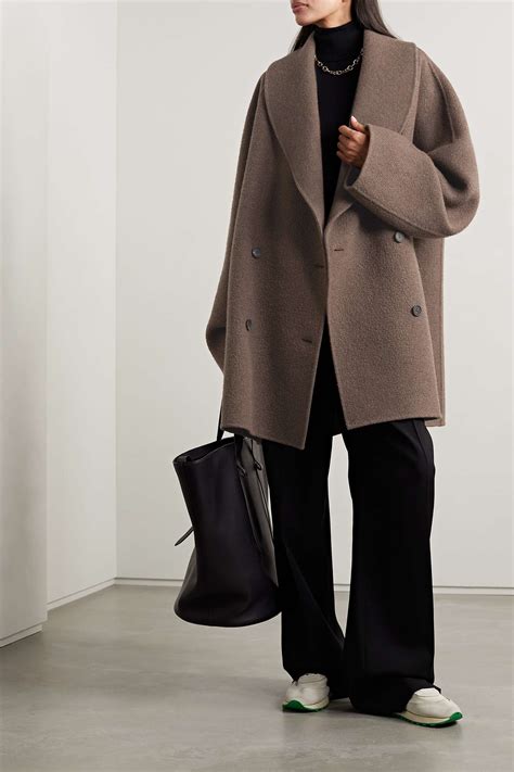 The Row Polli Double Breasted Wool And Cashmere Blend Coat Net A Porter