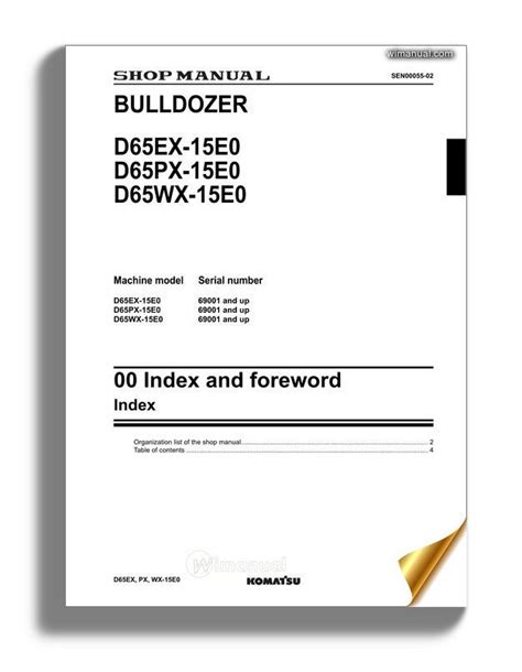 Komatsu Bulldozer D Ex Px Wx E Shop Manual