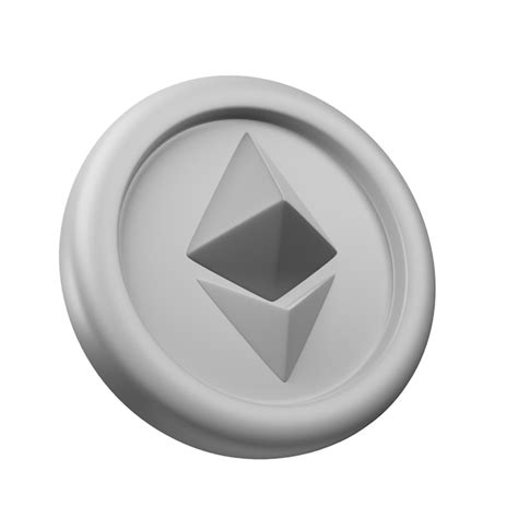 Premium Photo 3d Rendering Cryptocurrency Ethereum Or Eth Silver Coin