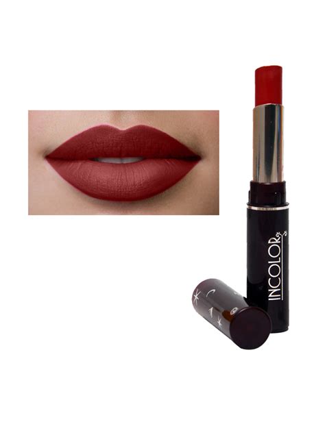 Buy INCOLOR Long Lasting Lipstick Red Plum Lipstick (2.3g) - Lipstick ...