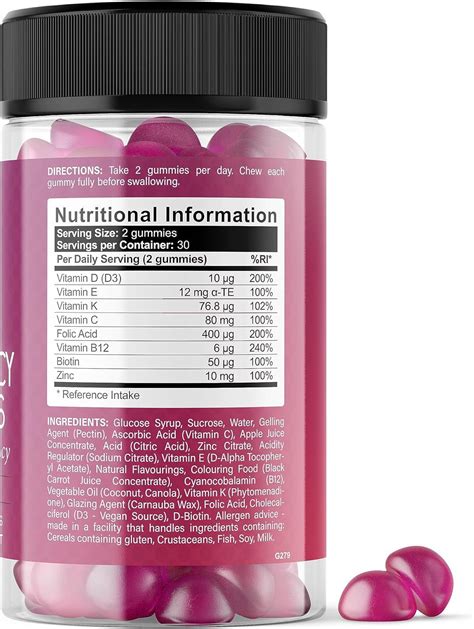 Vivanta Nutrition Pregnancy Gummies Essential Prenatal Vitamins And Minerals 400mcg Folic Acid