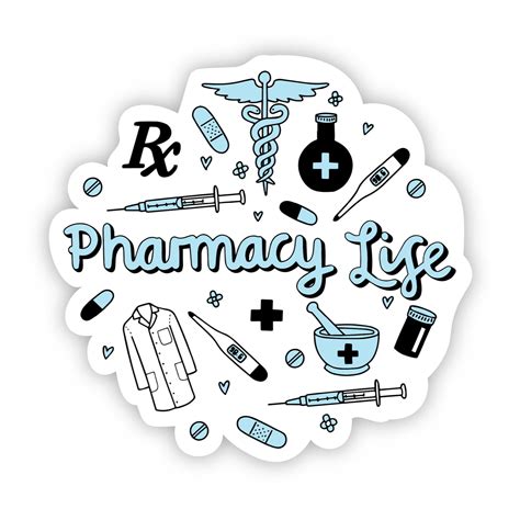 Pharmacy Life Blue Sticker T Cnico De Farmacia Farmacia Hospitalaria