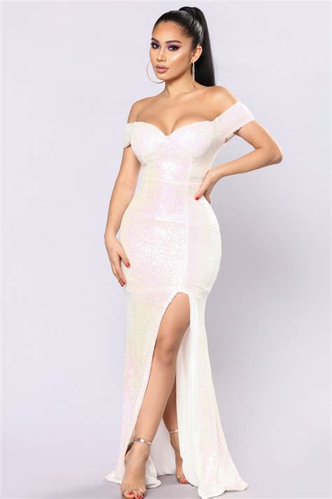 Speechless Sequin Dress White