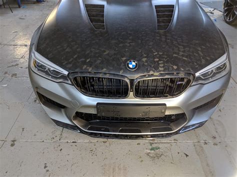 Hodoor Performance Carbon Fiber Front Bumper Pad Competition For BMW M5