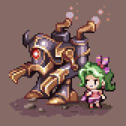 Terra And Magitek Armor By AlbertoV Pixel Art Characters Pixel Art