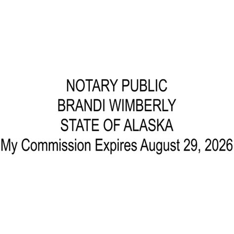 Alaska Pink Rectangle Notary Stamp Corp Connect