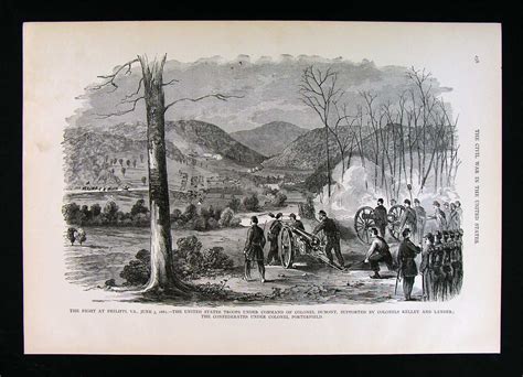 Frank Leslie Civil War Print - Battle of Philippi West Virginia June 3, 1861 | eBay