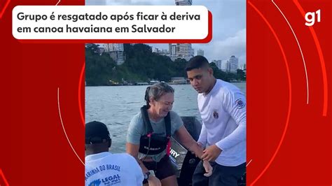 Vídeo Grupo é resgatado após ficar à deriva na Baía de Todos os Santos