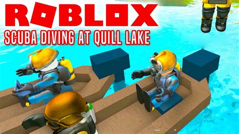 Dykkerholdet Roblox Scuba Diving At Quill Lake Dansk Ep Youtube