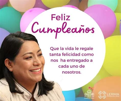 Le deseamos de todo corazón un feliz cumpleaños a la presidenta del DIF