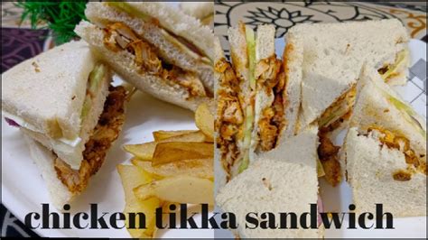 Chicken Tikka Sandwich Recipe Chickentikkasandwich Sandwich