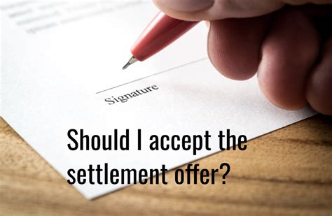 Should I Accept A Settlement Offer From The Insurance Company