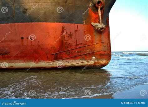 Ran Aground Oil Tanker In Thailand Stock Image Image Of Container