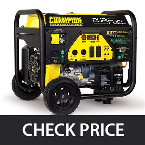 6 Best Champion 7500 Watt Generators (Reviews for 2021) - Globo Tools