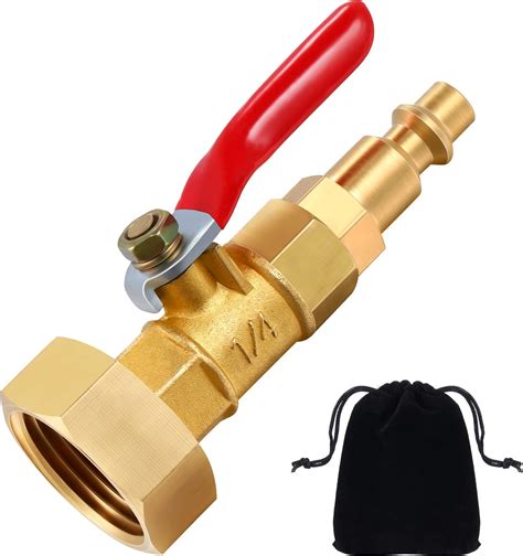 Hotop RV Winterize Blowout Adapter With 1 4 Inch Male Quick Plug And 3