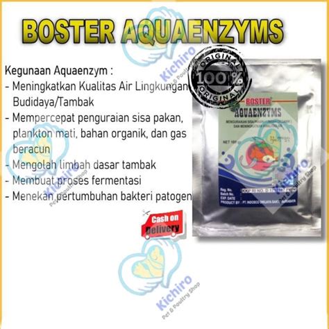 Jual Aquaenzyms Gram Boster Aquaenzym Aqua Enzym Menguraikan Sisa