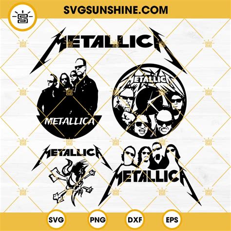 Metallica SVG Bundle, Metallica SVG PNG DXF EPS Cut Files For Cricut ...