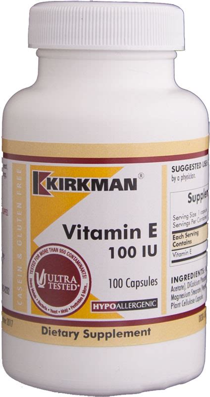 Vitamin E Iu Hypoallergenic At Cenaverde B V