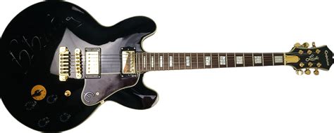 Charitybuzz Bb King Signed Gibson Epiphone Lucille Guitar