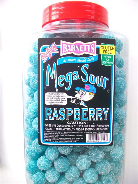 Barnetts Mega Sour Raspberry Hard Boiled Sweets