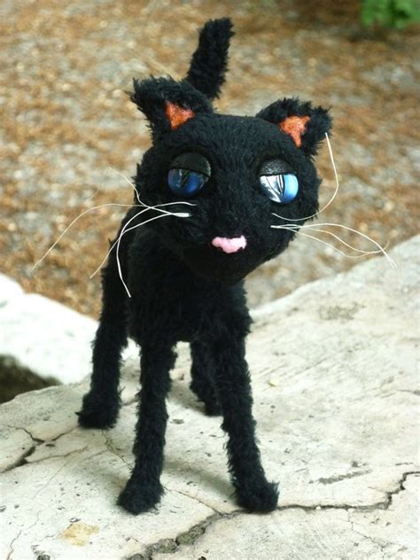 Coraline cat plush toy