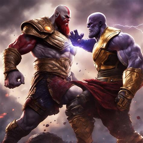 Kratos vs thanos ai 2 by Baysta00 on DeviantArt