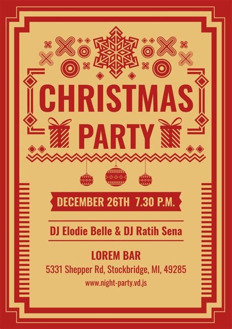 Christmas Party Flyer Template