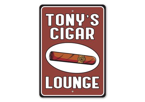 Personalized Cigar Lounge Sign – Lizton Sign Shop