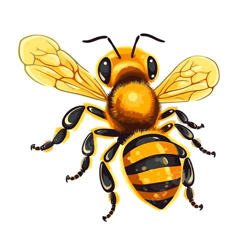 Abeja De Verdad Vector Png Pegatina Clipart Pared Calcomanía Abeja