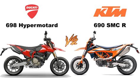 Ducati Hypermotard 698 Mono Vs KTM 690 SMC R First Impression YouTube