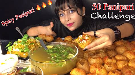 Eating Spicy Panipuri Challenge Panipuri Eating Challenge Eating