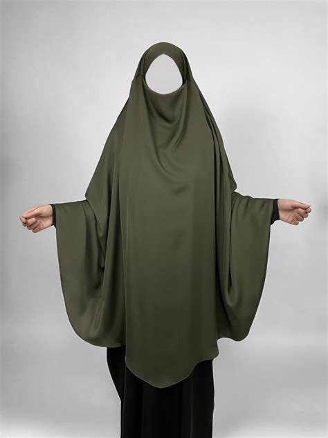 2 Layer Diamond Chiffon Khimar Ukht London