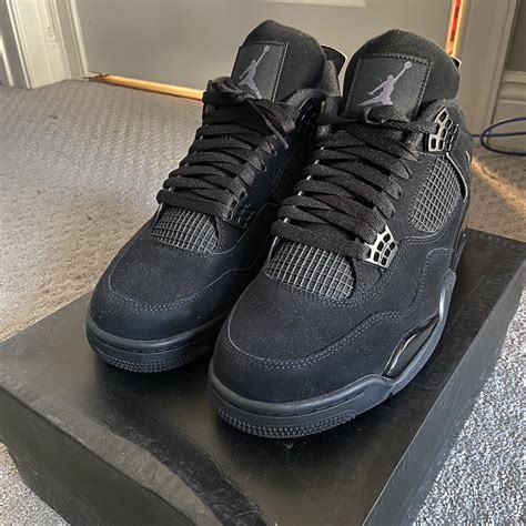 Jordan 4 Black Cat, Just got for christmas and too... - Depop