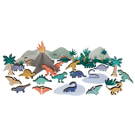 Meri Meri - "Dinosaurier" Adventskalender im Koffer | 87-223983