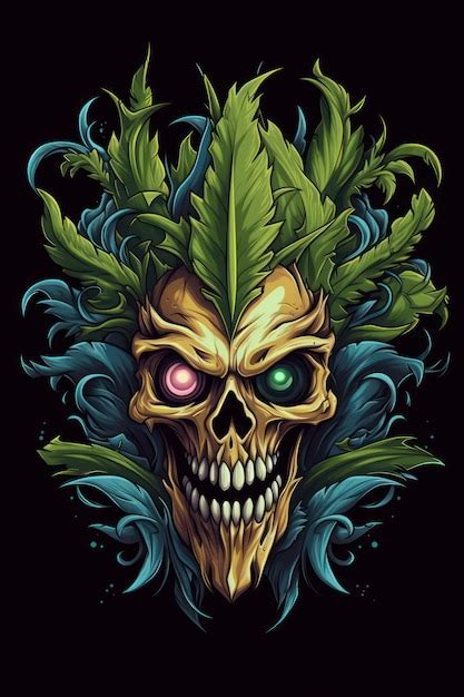 Premium Ai Image Angry Skull Logo
