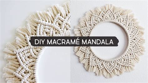 Diy Macramé Mandala Wall Hanging Youtube