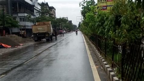 Silchar Hospital Road Condition Of Road After Flood শিলচর হাসপাতাল রোড