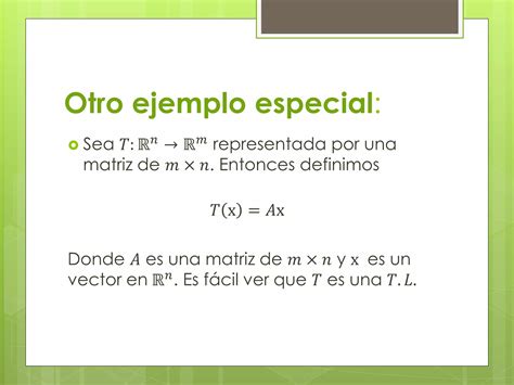 Transformaciones Lineales PPT