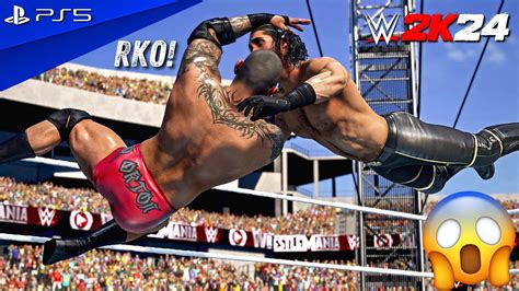 WWE 2K24 Randy Orton Vs Seth Rollins WrestleMania 31 No Holds