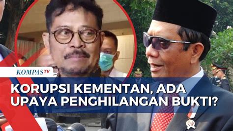 Respons Mahfud Md Soal Dugaan Upaya Penghilangan Bukti Kasus Korupsi