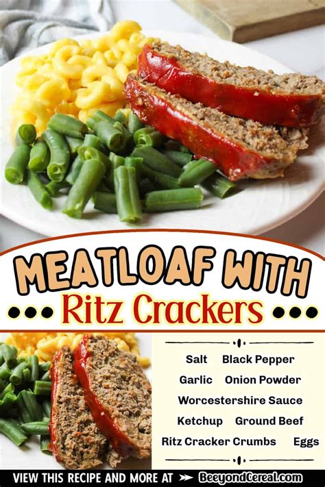 Delicious Ritz Cracker Meatloaf Recipe For A Comforting Meal