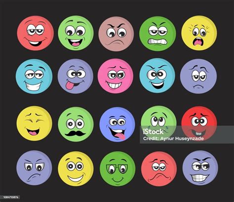 Emoticon Set Vector Illustration Stock Illustration Download Image