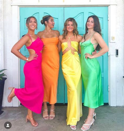 Bright Color Dresses Bright Colored Outfits Color Outfits Bold