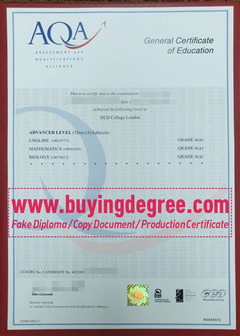 Fastest Ways To Buy Aqa Gce Fake Certificate Online