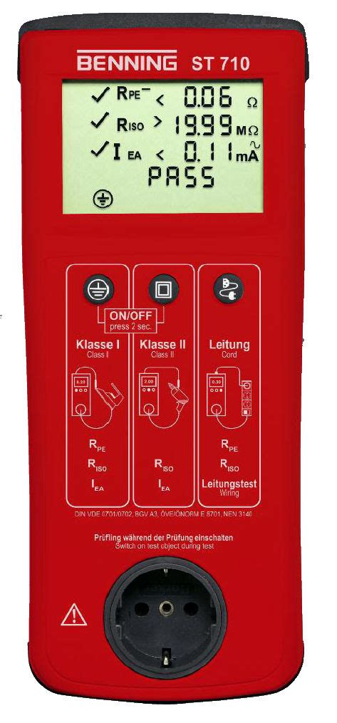 Testeur Anti Effraction ST 710 Benning De Courant De Fuite Pour