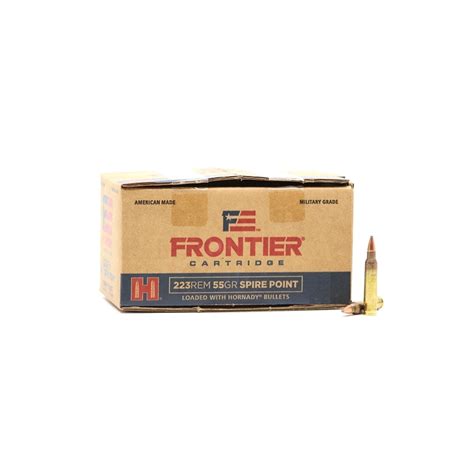 Frontier Military Grade 223 Remington Ammo 55 Gr Spire Point 600 Round