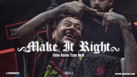 [free] Chito Rana Type Beat 2023 Make It Right Youtube