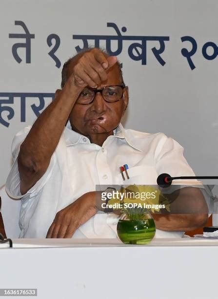 Press Conference Of Ncp Chief Sharad Pawar In Mumbai Photos And Premium High Res Pictures